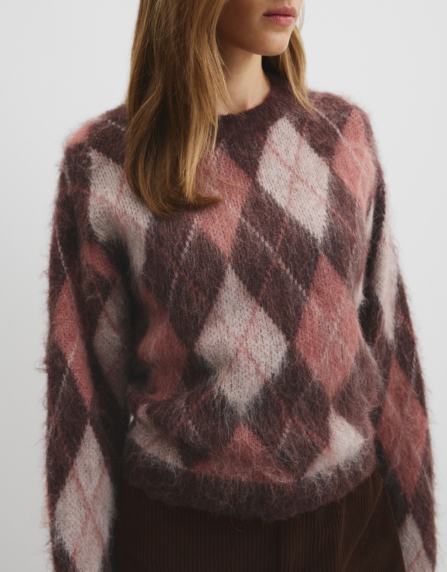 Country Road - Argyle Crew Neck Knit
