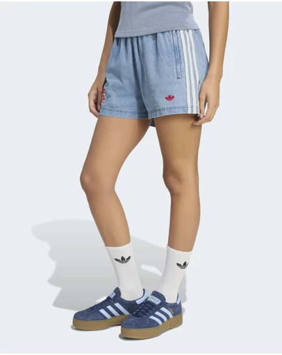 adidas Originals - ADIDAS X COCA-COLA DENIM SHORTS Womens