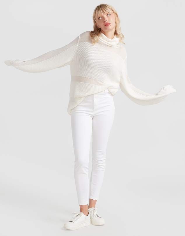 Belle & Bloom - Nevermind Sheer Panelled Knit