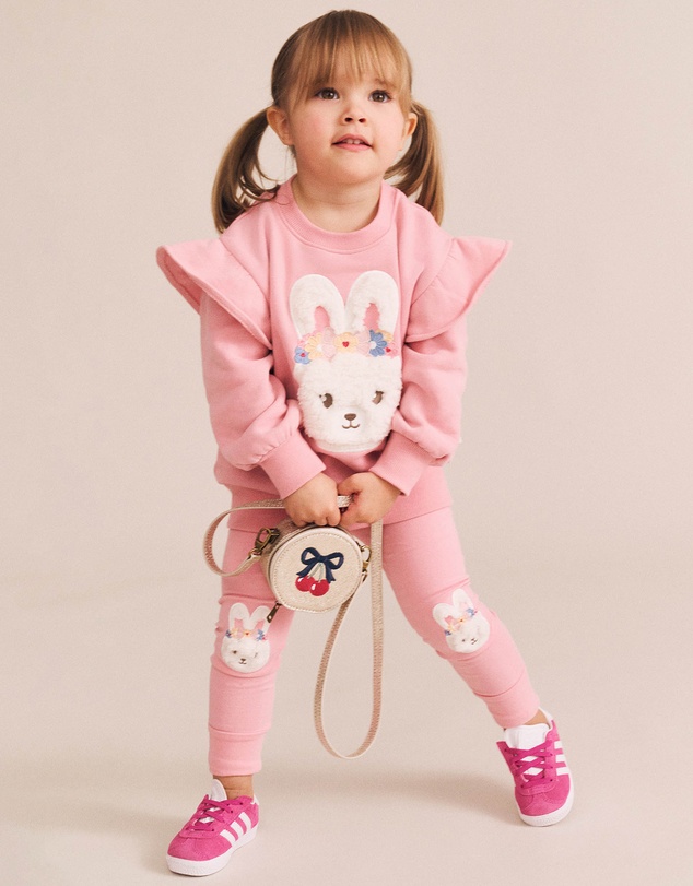 Huxbaby - Flower Field Bunny Leggings - Babies-Kids