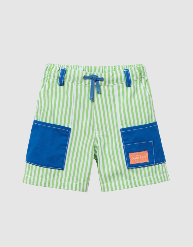 Goldie + Ace - Lightweight Cotton Twill Carpenter Pocket Shorts - ICONIC EXCLUSIVE - Babies-Teens
