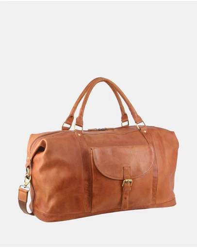 Pierre Cardin - Pierre Cardin Rustic Leather Business/Overnight Bag