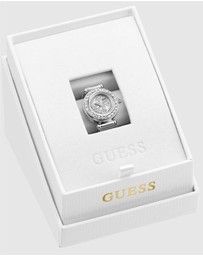 GUESS - GUESS Ladies Silver-Tone Analogue Ring Watch