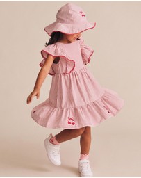 Huxbaby - Cherry Pie Stripe Dress - Mini Dress