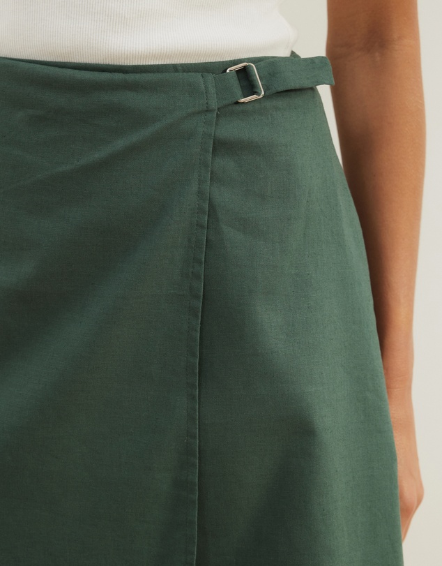 Atmos&Here - Zadie Mini Wrap Buckle Skirt