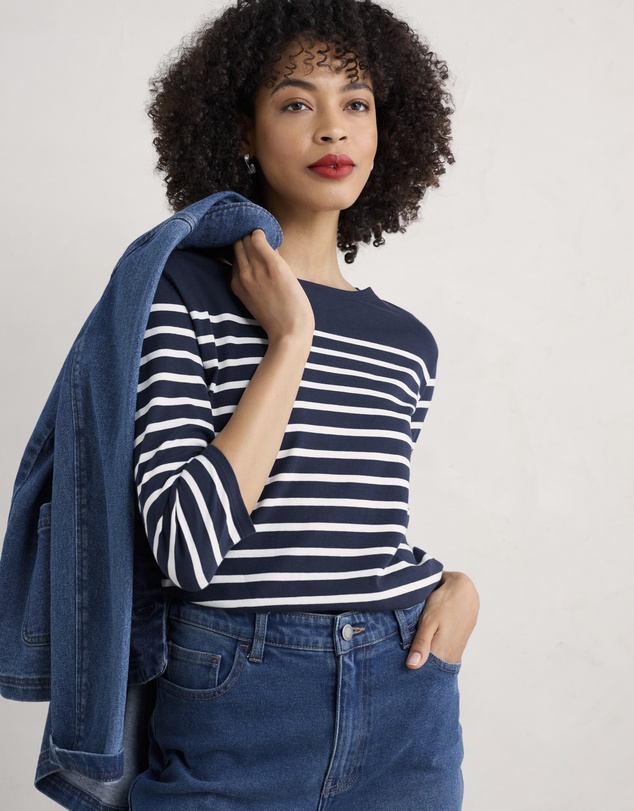 Seasalt - Seasalt Cornwall Navy Sailor Shirt