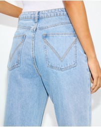 Dazie - Oslo High Waisted Straight Leg Jeans