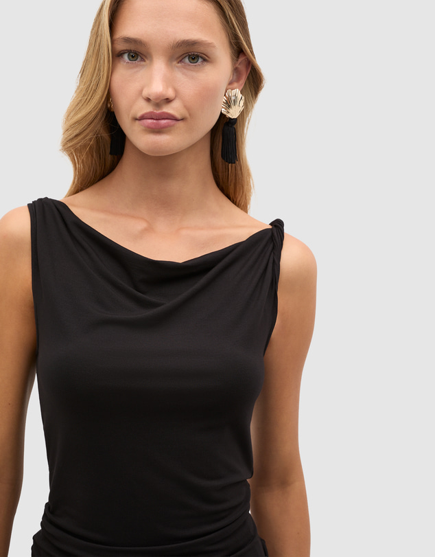 Seed Heritage - Twist Shoulder Drape Tank