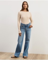 Atmos&Here - Rumi Long Sleeve Fitted Rib Knit Top