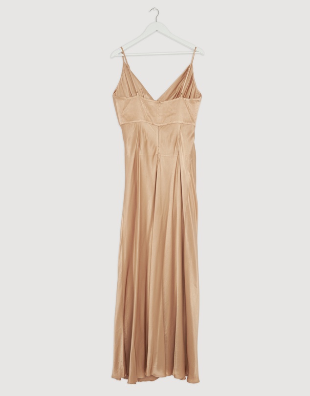 Revibe - Repaired Shona Joy La Lune Cross Draped Maxi Dress - AU 14