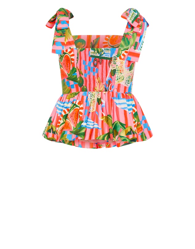 City Chic - Isabel Print Top - Pink