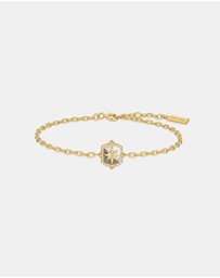 Ania Haie - Ania Haie Gold Colour-Block Mother of Pearl Star Bracelet
