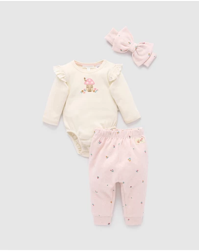 Purebaby - 3 Piece Gift Set -Kids-Babies