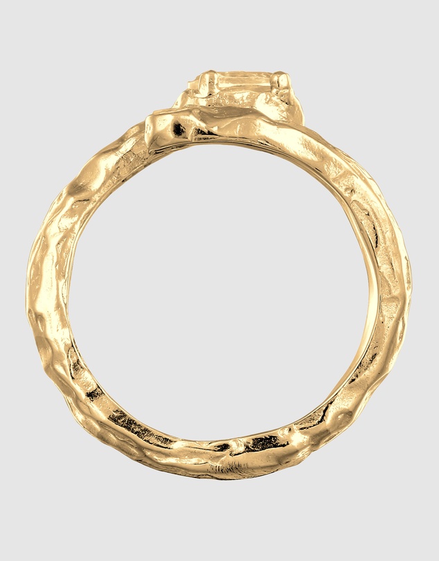 Haze & Glory - ICONIC EXCLUSIVE - Ring Homage Topaz 925 Sterling Silver - Gold