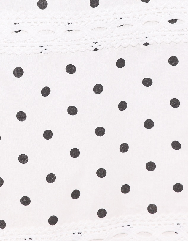 Petal & Pup - Lucia Tiered Midi Skirt - White Polka Dot
