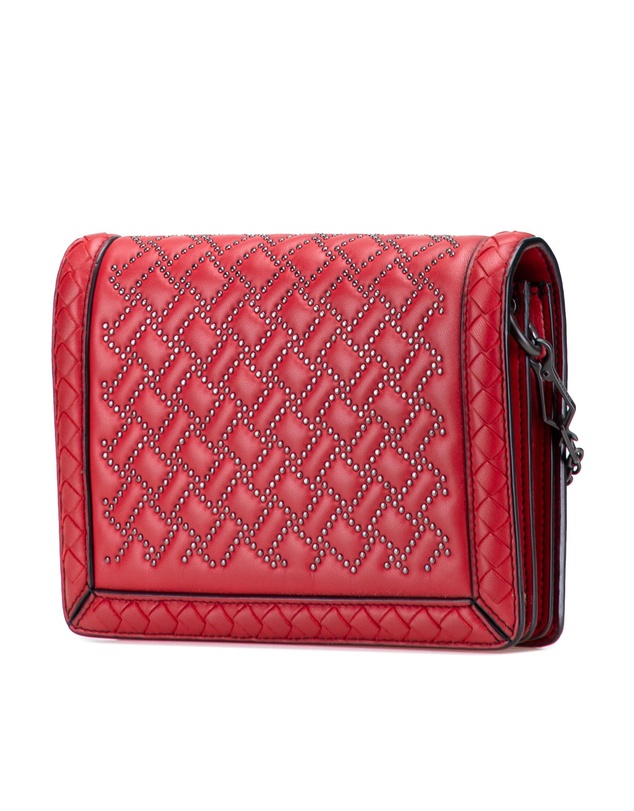 Pre-Loved by Azura Reborn - Pre-Loved Nappa Intrecciato Microstud Montebello Crossbody