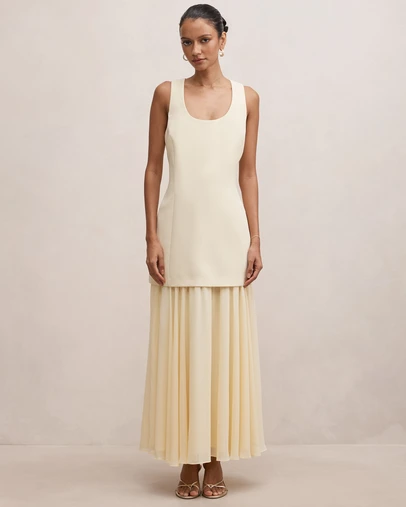Forever New Petite - Melva Petite Scoop Neck Maxi Dress