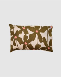 Mosey Me - Olive Poppy Standard Pillowcase Set