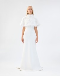 Unreal Fur - White Wedding Capelet