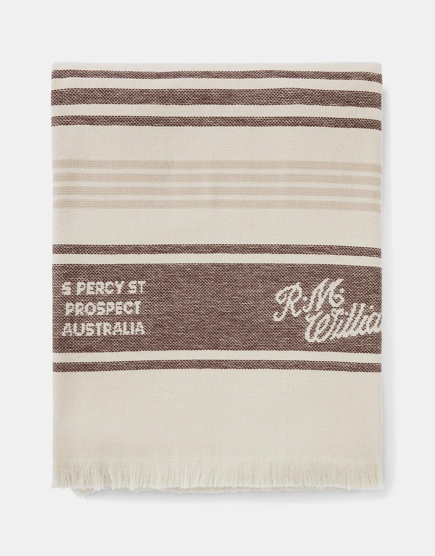 R.M.Williams - Striped Script Towel