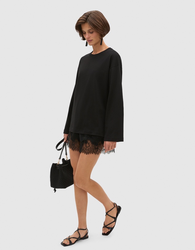 Seed Heritage - Cotton Relaxed Long Sleeve Top