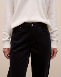 Trenery - Cord Five Pocket Boyfriend Pant in Night Sky