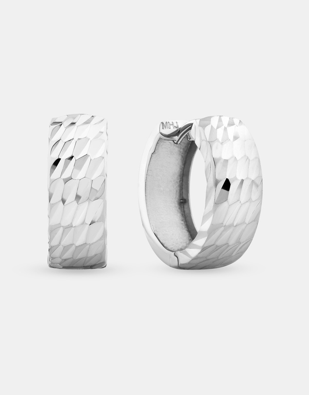 Michael Hill - 11mm Huggie Earrings in 10kt White Gold