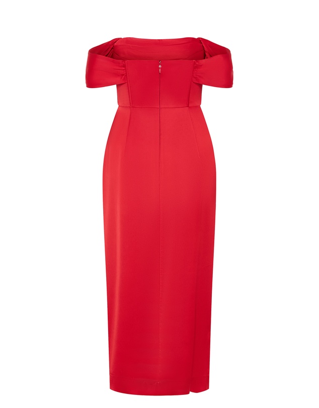 City Chic - Plus size Forbidden Love Maxi Dress - red