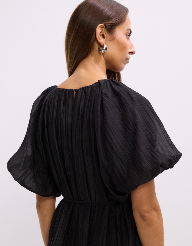 The Fated - Noa Puff Sleeve Midi Dress