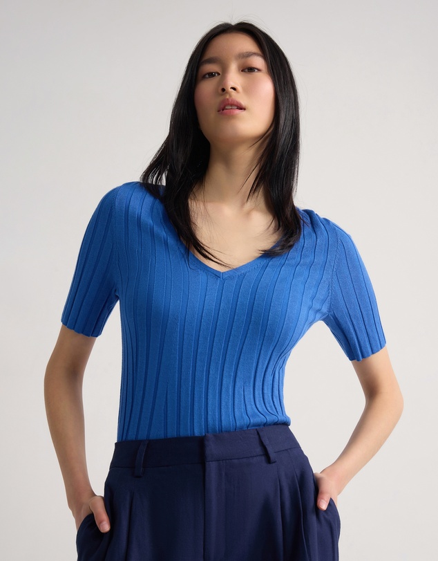 Oxford - Lucy Rib V-Neck Knit