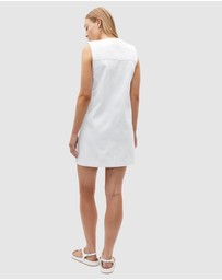 Seed Heritage - Denim Button Down Mini Shift Dress