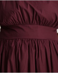 Atmos&Here Curvy - Nicky Cotton Poplin Midi Dress