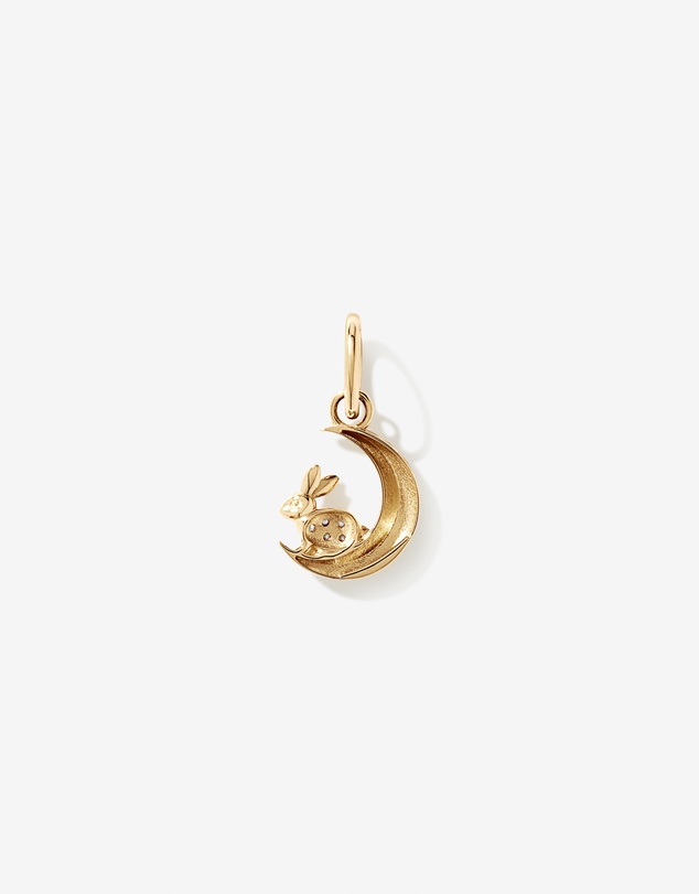 Michael Hill - Moon Rabbit Pendant with Cubic Zirconia in 10kt Gold
