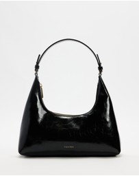 Calvin Klein - Foil Logo Glossy Convertible Shoulder Bag