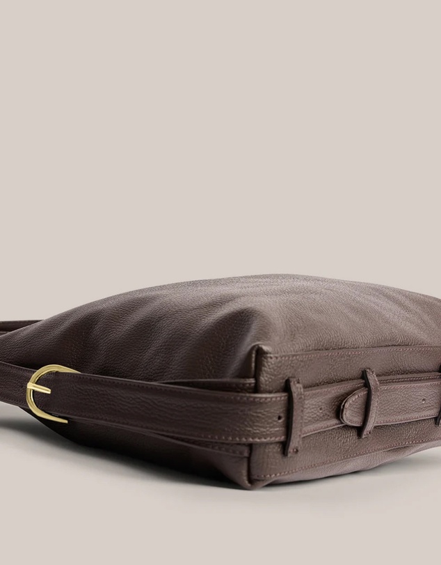 VESTIRSI - Bella Dark Chocolate 3-in-1 Convertible Bag Gold Hardware - The ICONIC Exclusive
