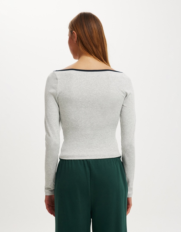 Cotton On - The Ls Off Shoulder Graphic Tee