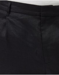 AERE - Holt Pleated Linen Shorts