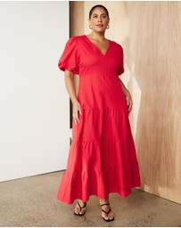 Atmos&Here Curvy - Penelope Tiered Maxi Dress