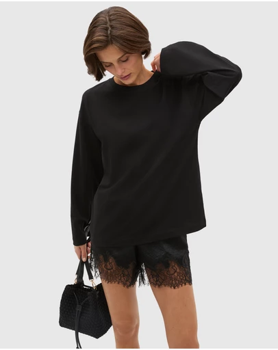 Seed Heritage - Cotton Relaxed Long Sleeve Top