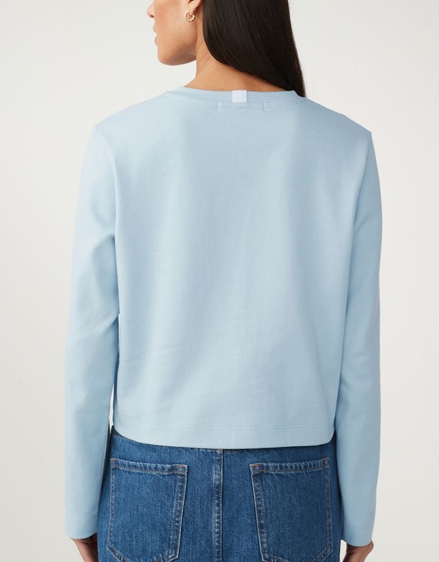 NEXT - Long Sleeve Heavyweight Shorter Length T-Shirt