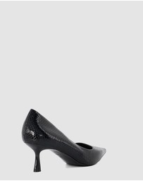 Dune London - Angelina - Black Reptile