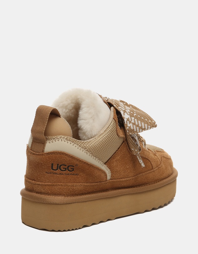 EVERAU - Australian Shepherd Ugg Parkyr Cow Suede Upper UGG Boots