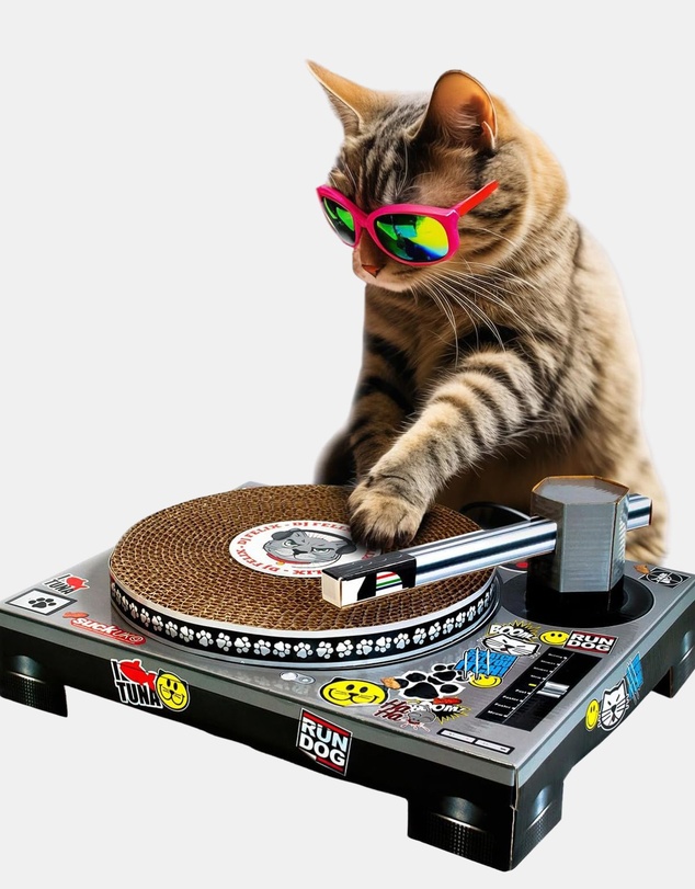 Suck UK - Cat Playhouse Scratch Turntable