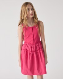 Decjuba Kids - Piper Tiered Mini Dress - Teens