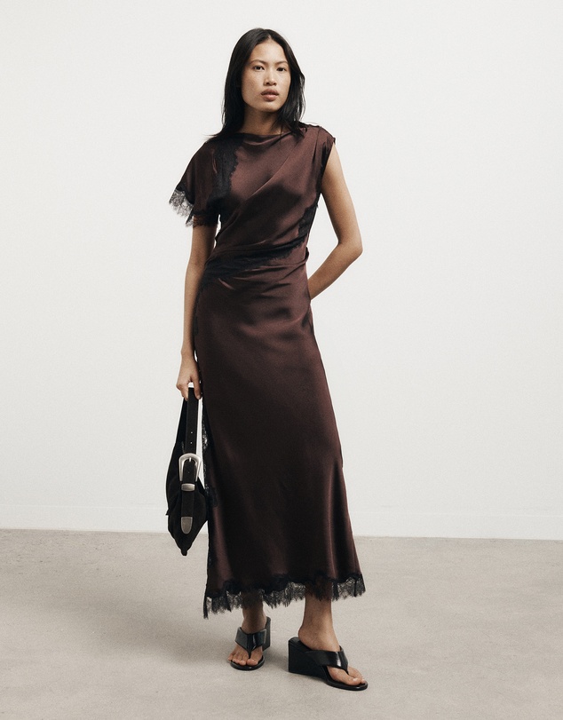 Witchery - Asymmetric Lace Dress