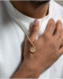 Dower & Hall - Men's Tree of Life Talisman Necklace In Gold Vermeil