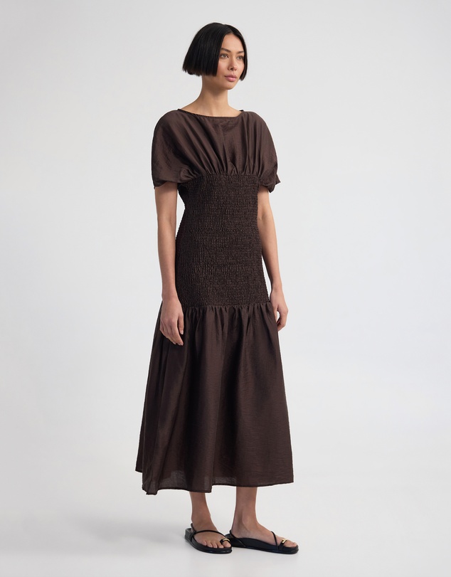 Oxford - Kit Shirred Dress