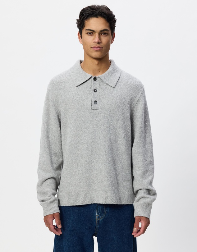 ARKET - Knitted Cotton Blend Polo Shirt