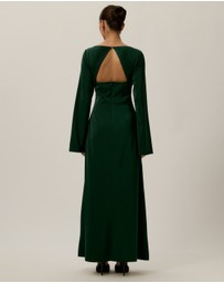 Tussah - Bec Long Sleeve Satin Maxi Dress