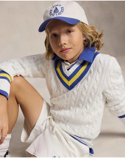 Polo Ralph Lauren - Logo Cotton Chino Ball Cap - Kids